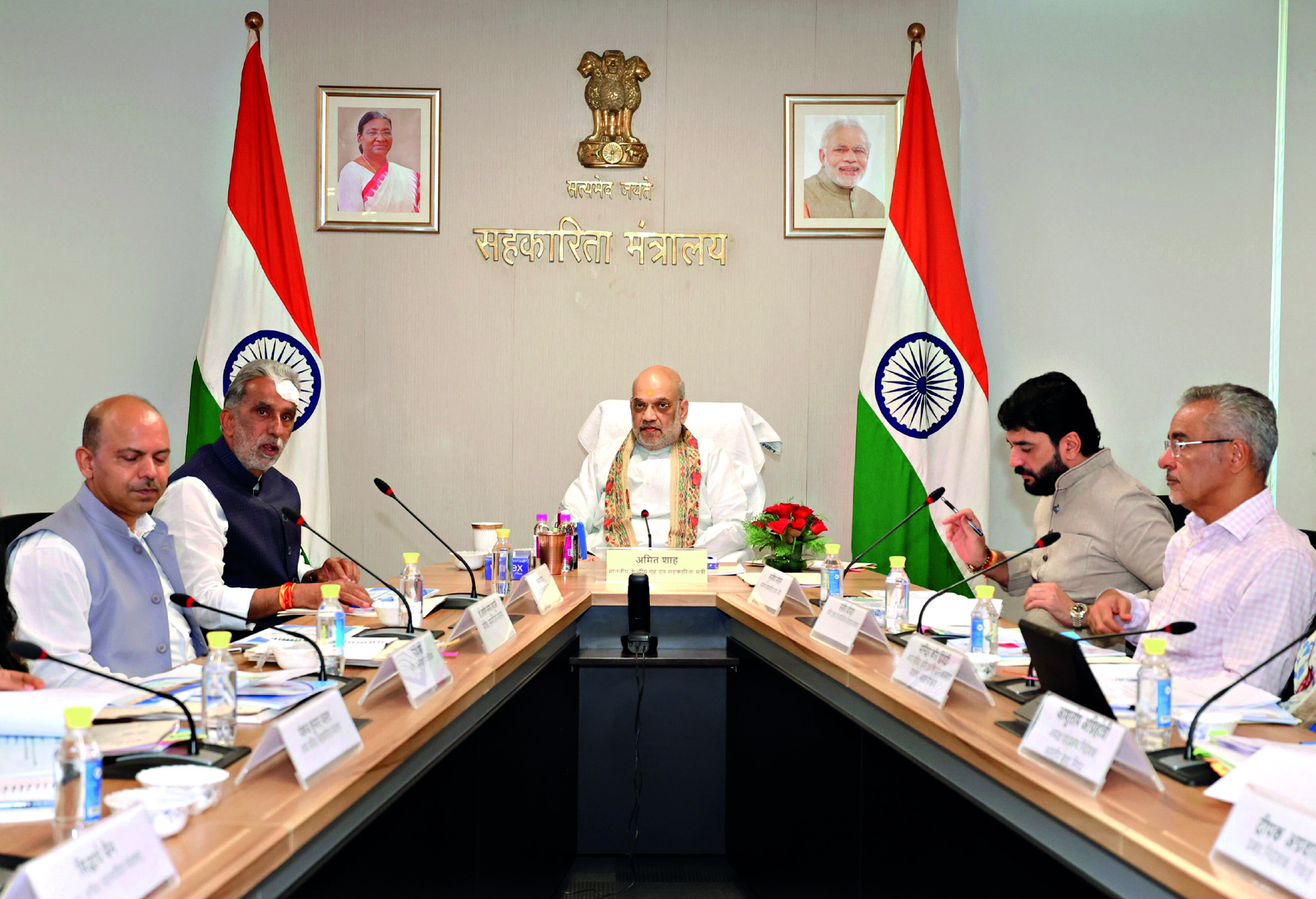 Shah presides over review meeting on world’s largest cooperative food grain storage scheme Shah presides over review meeting on world’s largest cooperative food grain storage scheme