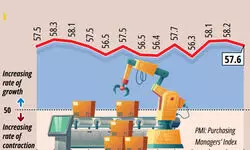 Manufacturing sector growth falls to 3-month low in May Manufacturing sector growth falls to 3-month low in May