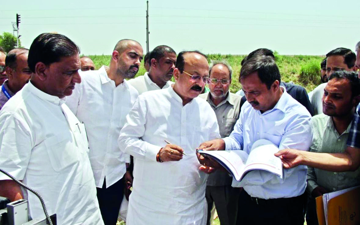 Min Ashish Sood inspects Narela projects and vows school revamp Min Ashish Sood inspects Narela projects and vows school revamp