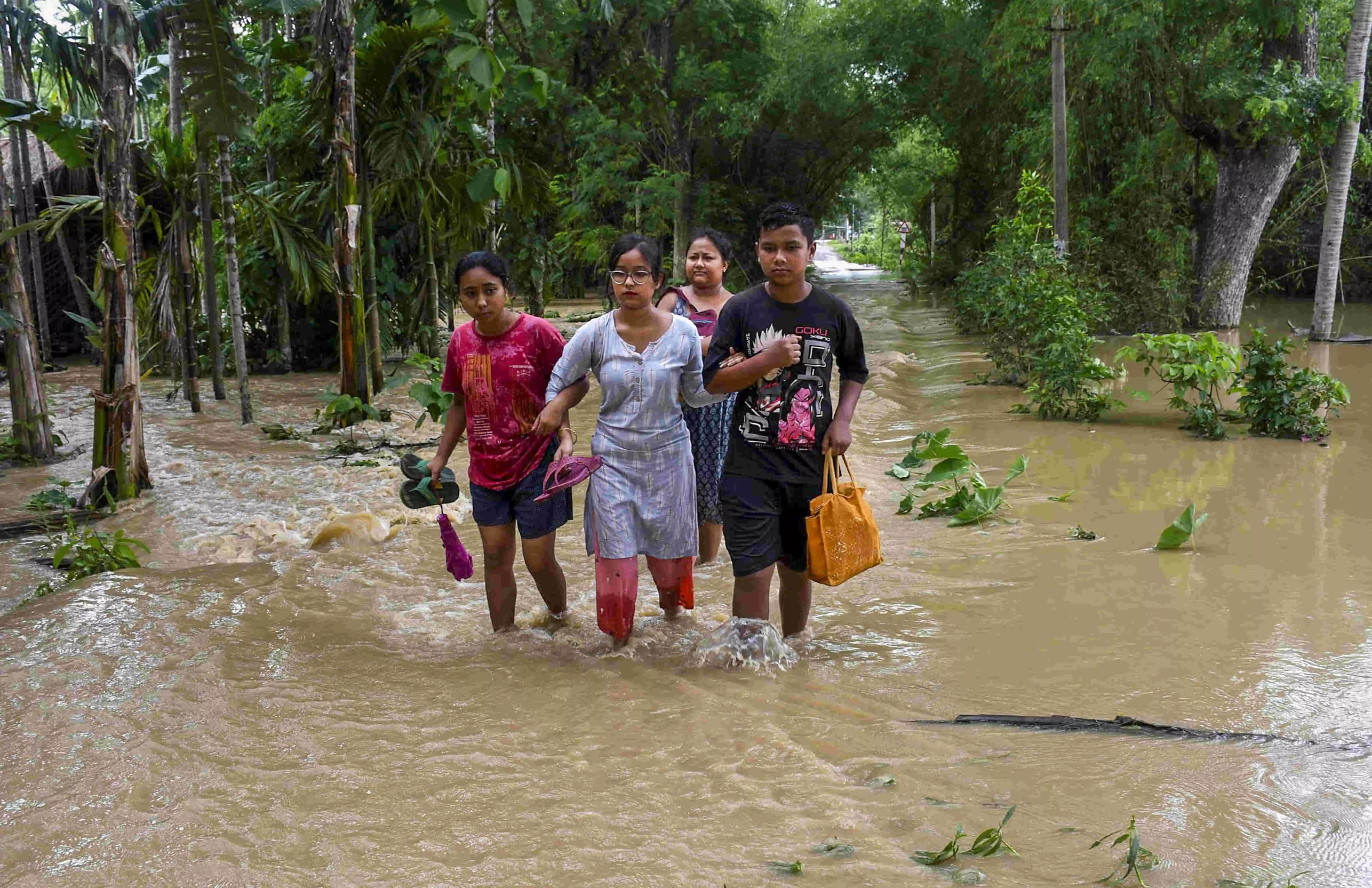 Rains cripple Northeast, 6 more die in Assam; PM Modi assures help to flood-hit northeast states Rains cripple Northeast, 6 more die in Assam; PM Modi assures help to flood-hit northeast states