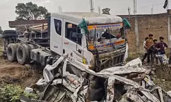 9 killed, 2 injured as trailer truck overturns on van in MPs Jhabua