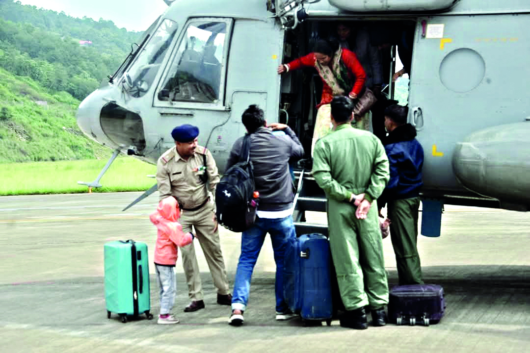Evacuation of stranded tourists in Sikkim still on; 63 still await rescue Evacuation of stranded tourists in Sikkim still on; 63 still await rescue
