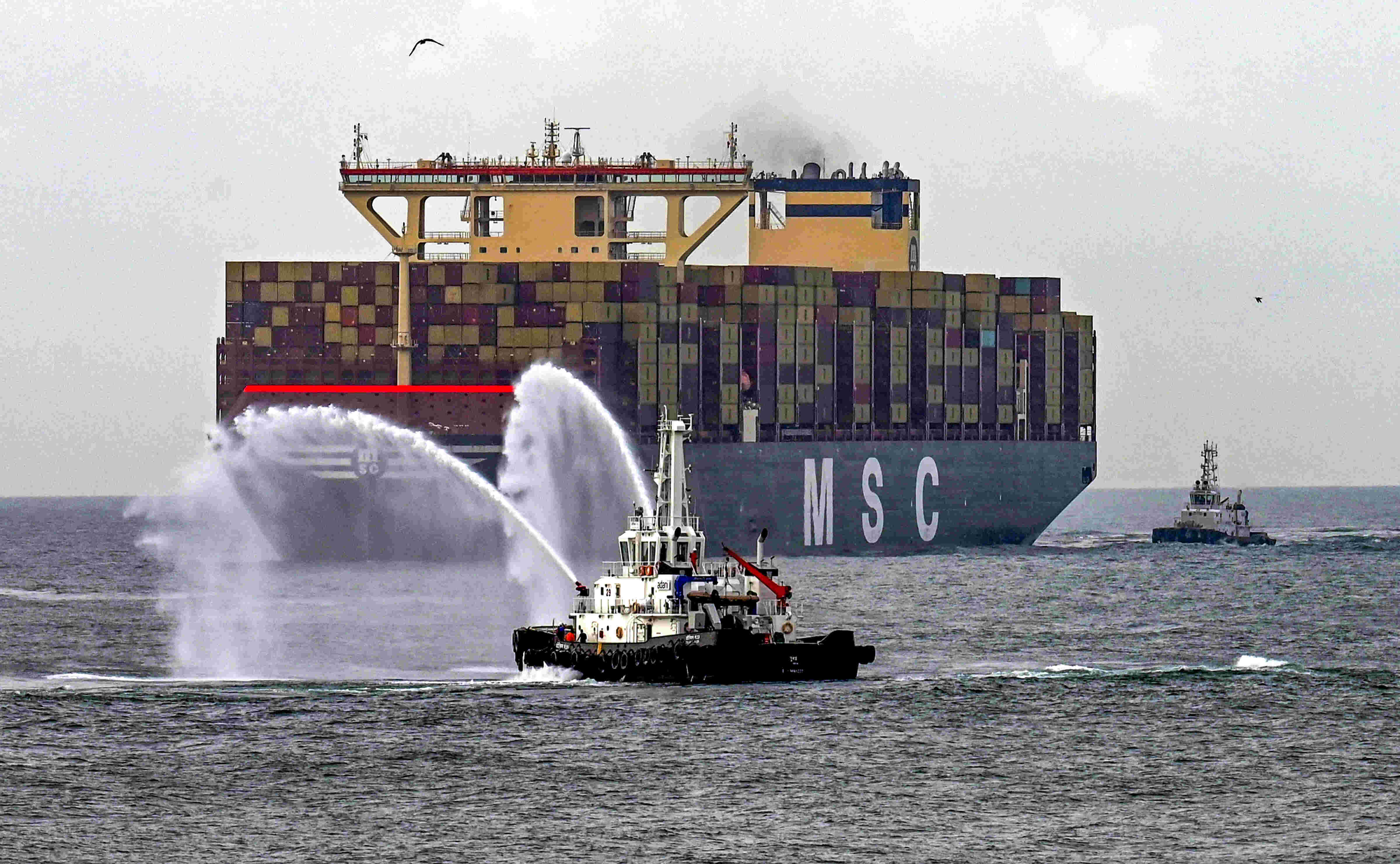 World’s largest container ship MSC IRINA arrives at Adani’s Vizhinjam ...