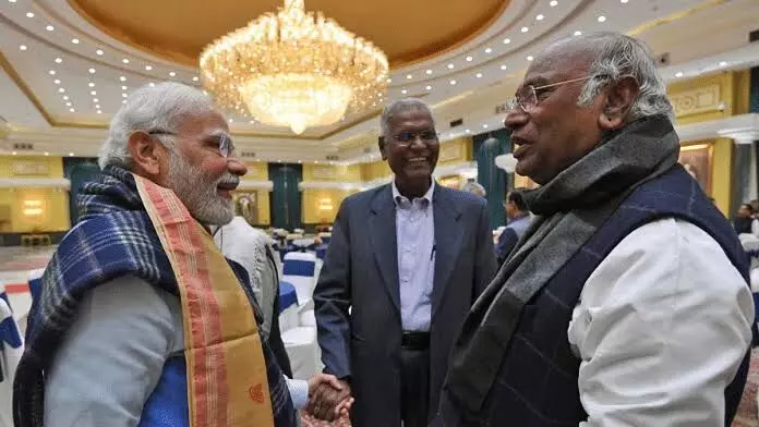 Initiate process of electing LS deputy speaker: Kharge to PM Modi Initiate process of electing LS deputy speaker: Kharge to PM Modi