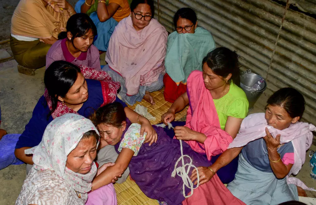 Plane crash: Crew member Nganthois family leave for Ahmedabad for DNA tests Plane crash: Crew member Nganthois family leave for Ahmedabad for DNA tests