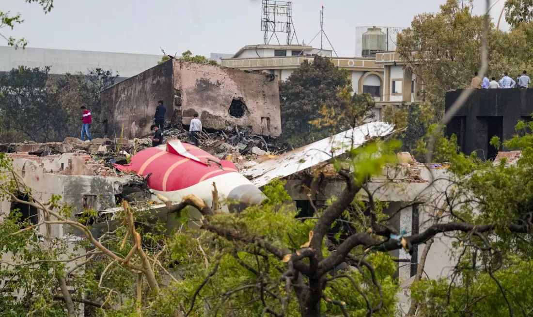 AI plane crash: Black box recovered from rooftop of BJ Medical Colleges residential quarters AI plane crash: Black box recovered from rooftop of BJ Medical Colleges residential quarters