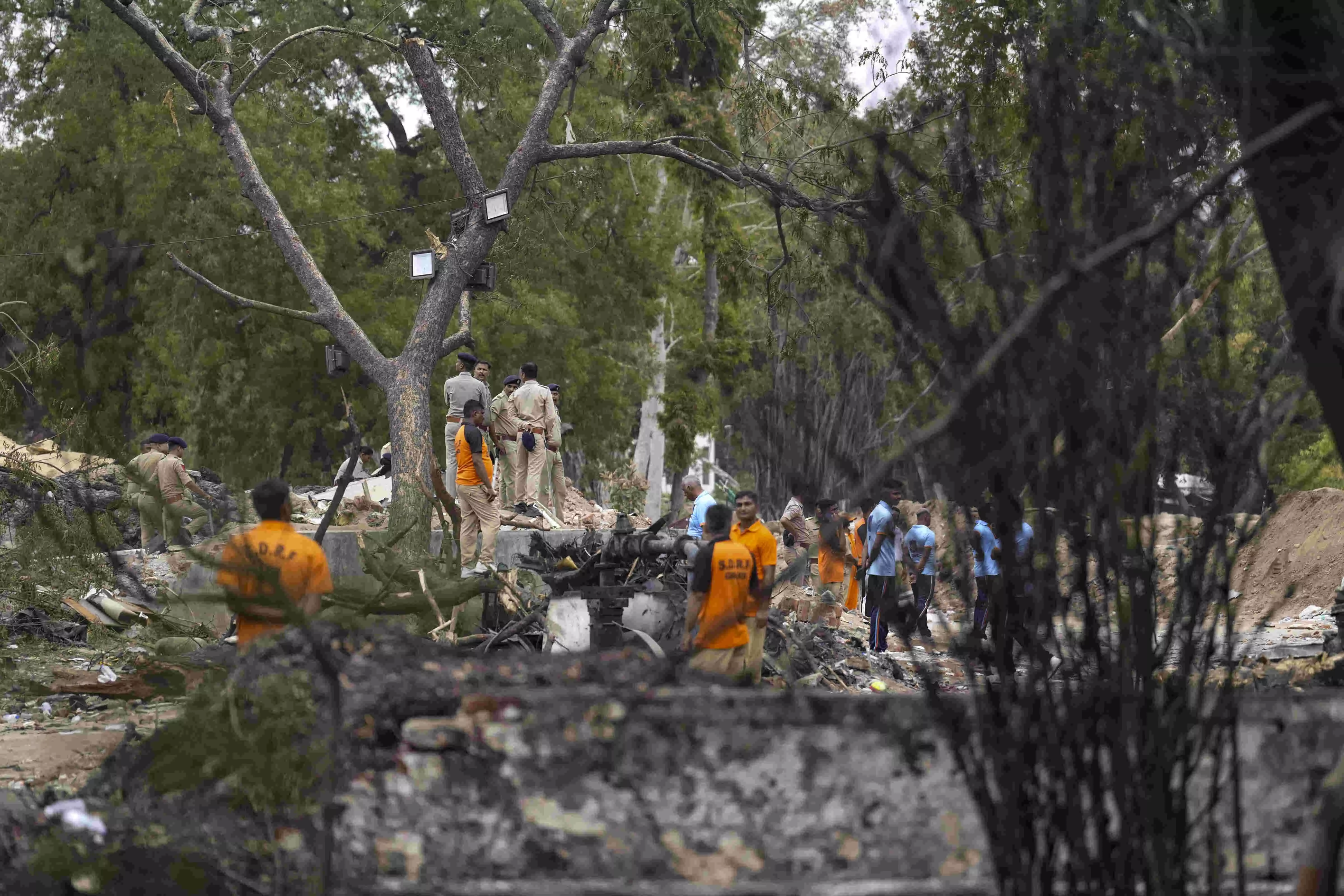 NSG team deployed at AI plane crash site in Ahmedabad NSG team deployed at AI plane crash site in Ahmedabad