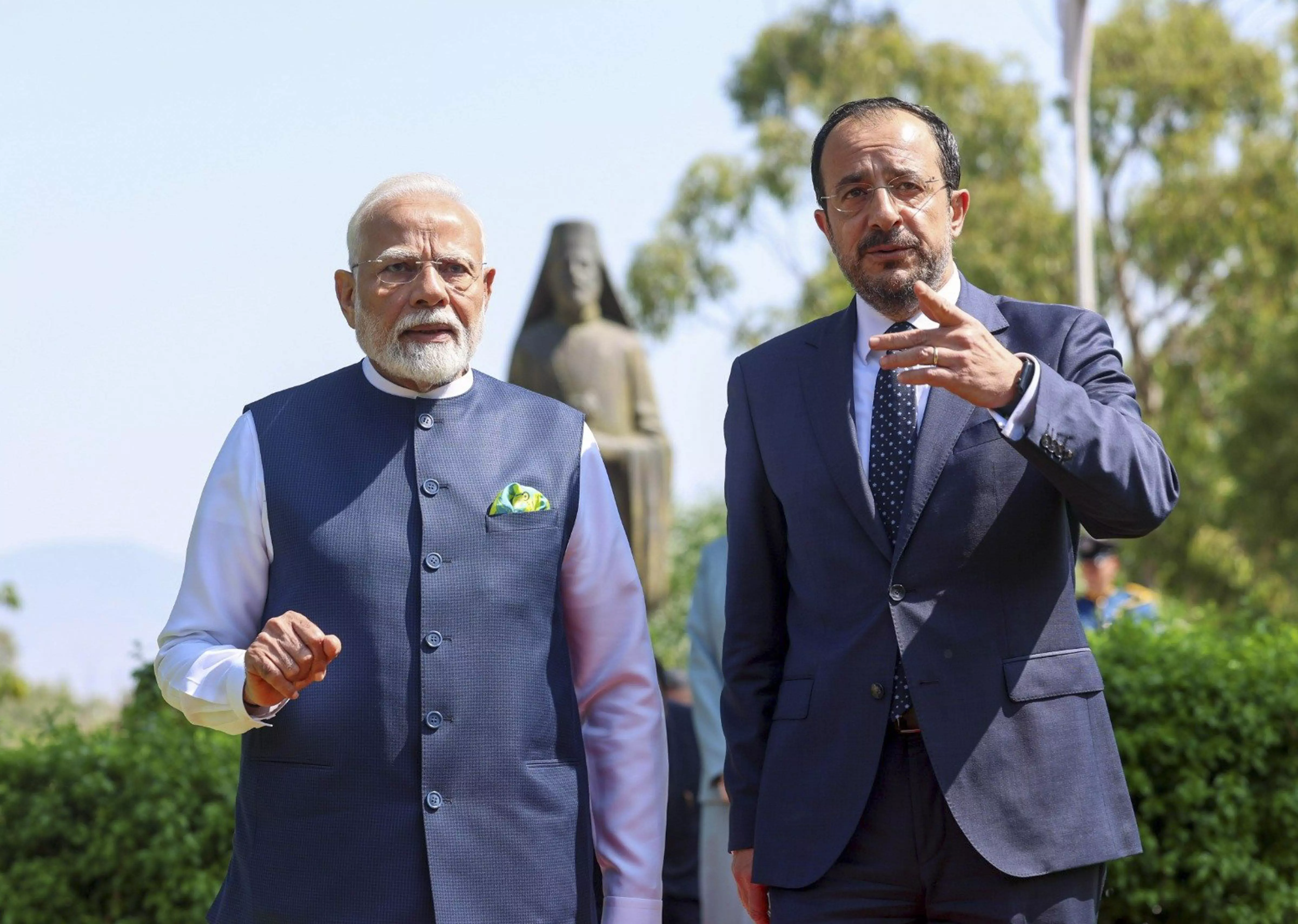 We both think this is not an era of war: PM Modi after talks with Cyprus Prez We both think this is not an era of war: PM Modi after talks with Cyprus Prez