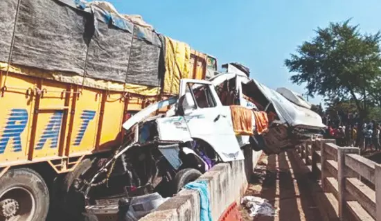 Purulia: Nine killed as car collides head-on with truck Purulia: Nine killed as car collides head-on with truck