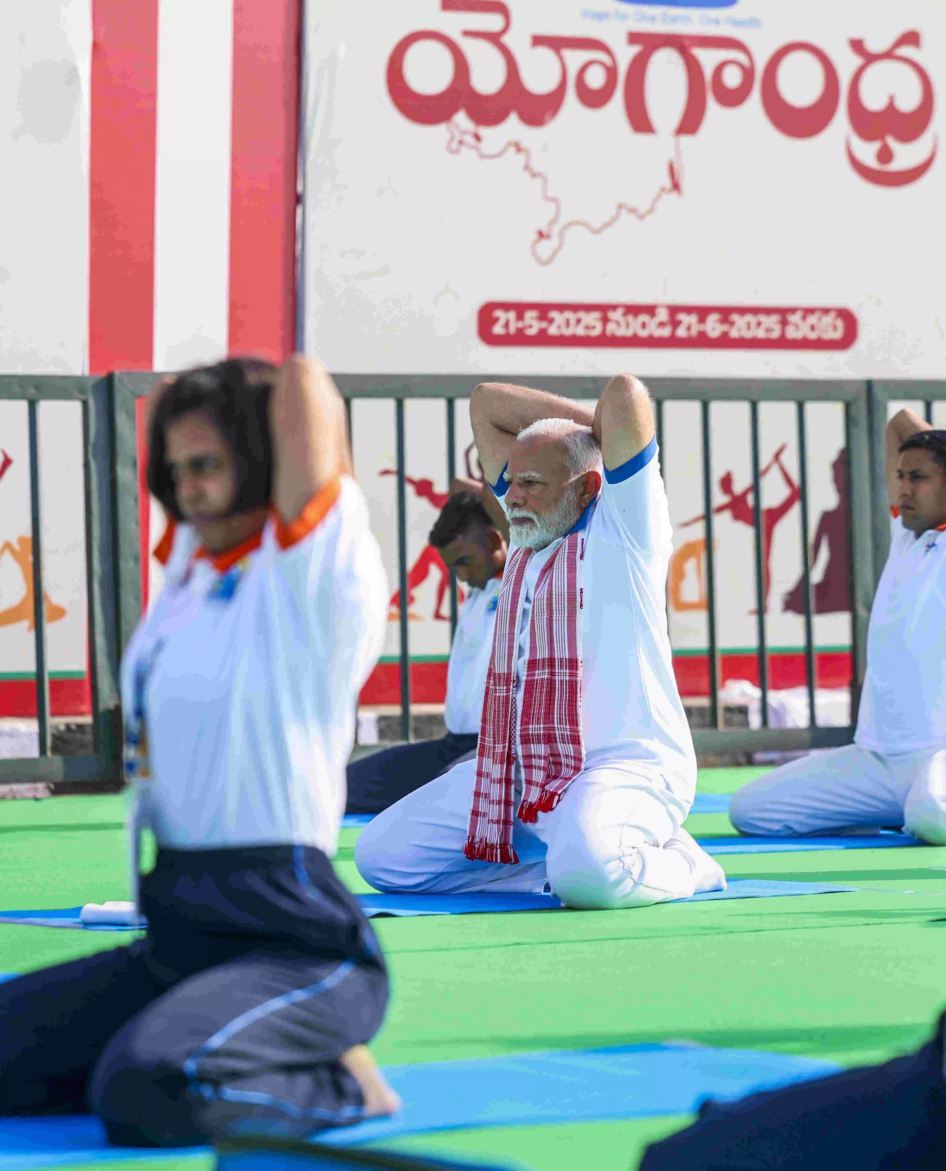 World going through tensions, Yoga gives direction of peace: PM Modi World going through tensions, Yoga gives direction of peace: PM Modi
