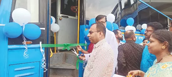 AC bus service on Cooch Behar-Siliguri route flagged off AC bus service on Cooch Behar-Siliguri route flagged off