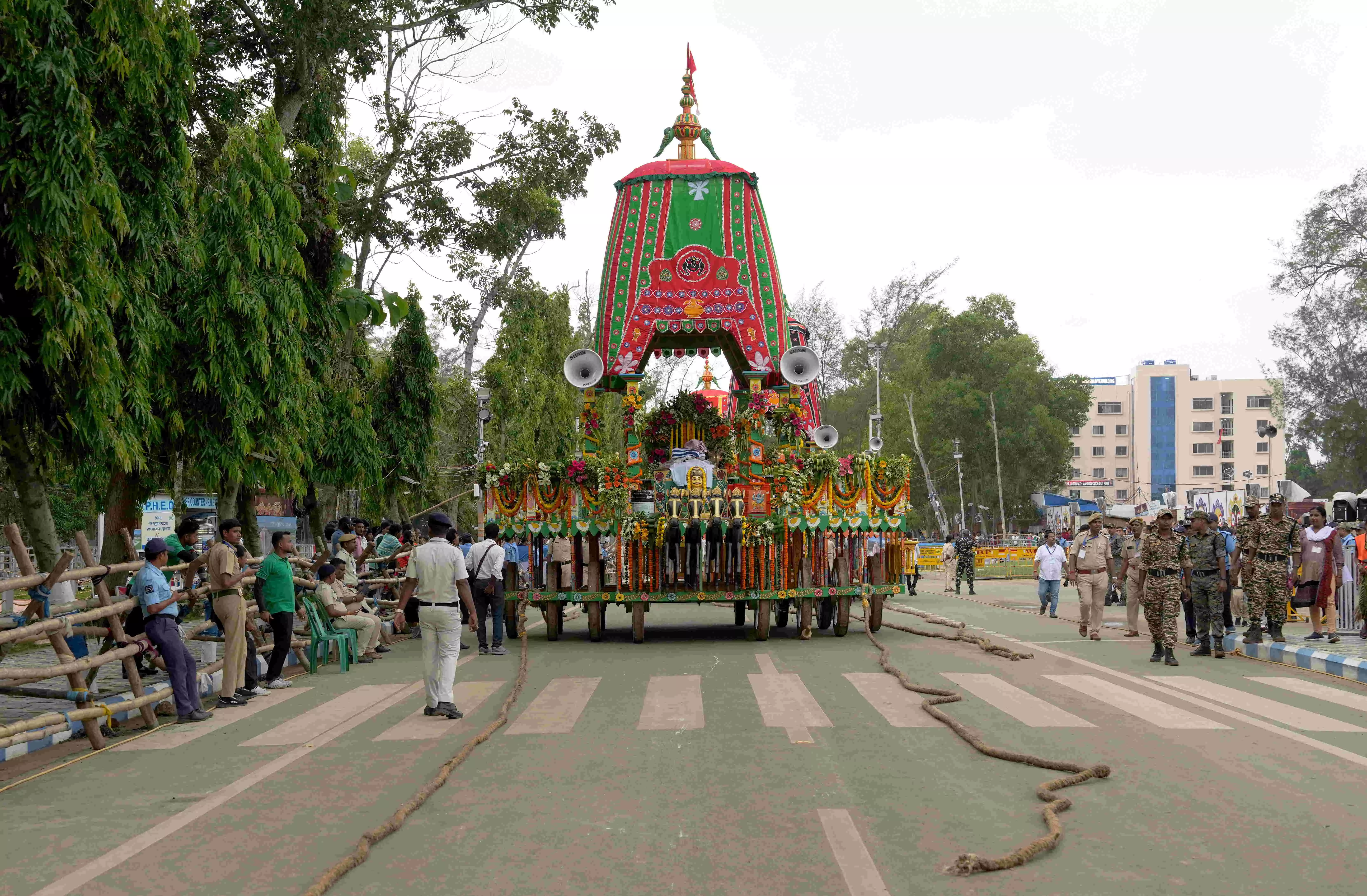 Mamata inaugurates first Rath Yatra from new Jagannath temple in Digha Mamata inaugurates first Rath Yatra from new Jagannath temple in Digha