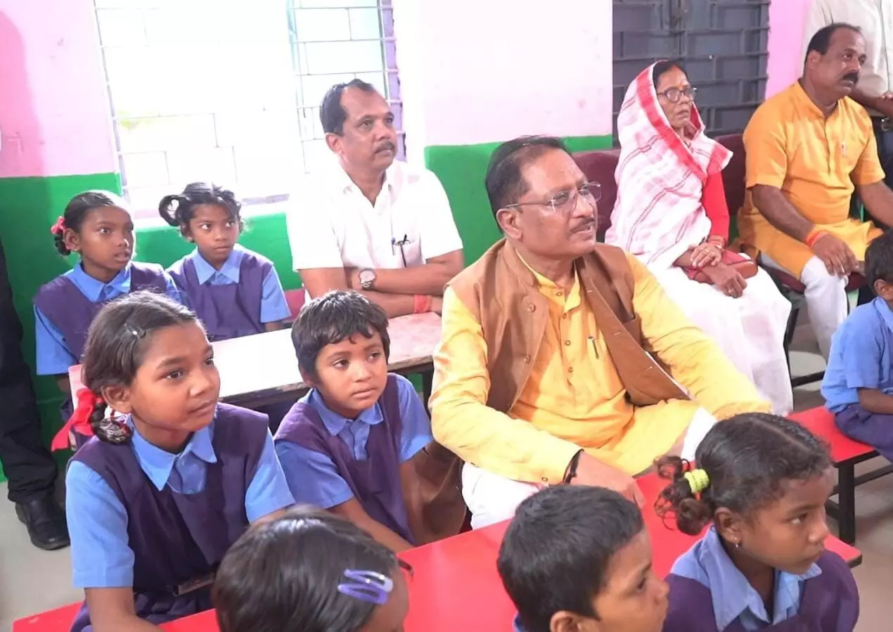 CM Sai launches ‘Sampark Smart School in Jashpur CM Sai launches ‘Sampark Smart School in Jashpur