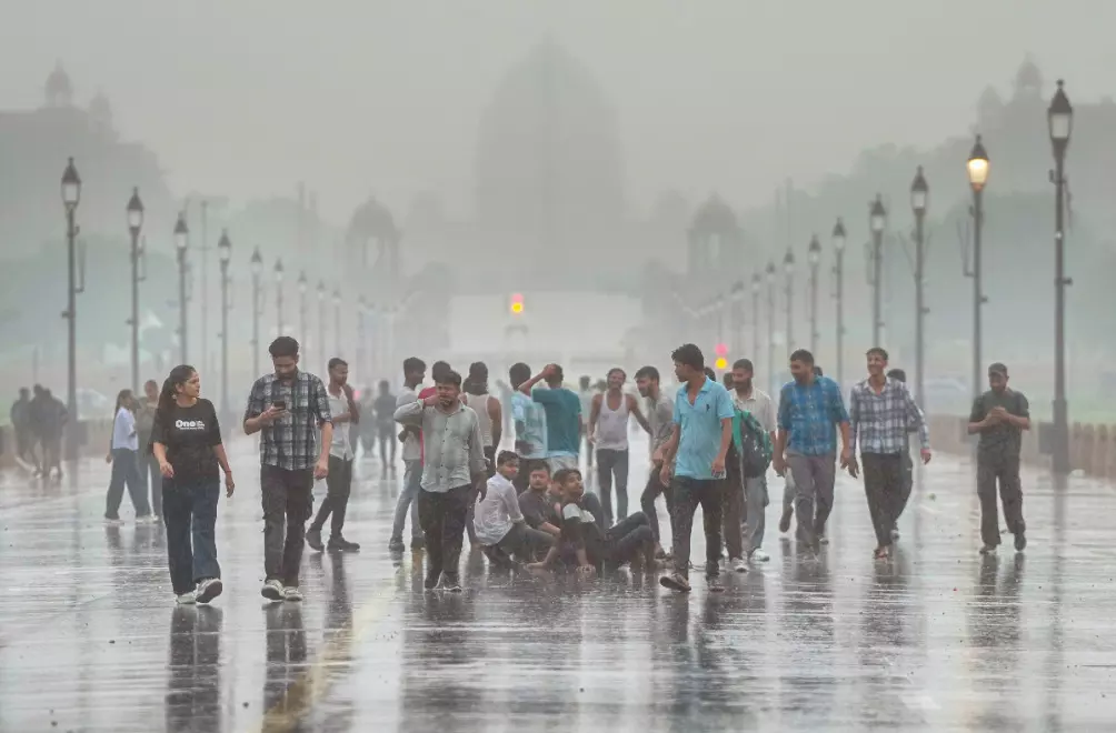 Rain hits Capital as monsoon arrives late; IMD upgrades alert to orange