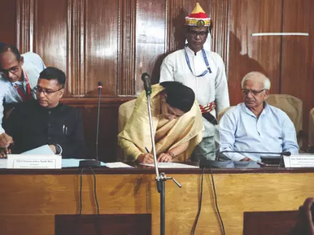 Speaker administers oath to Alifa Ahmed as Kaliganj MLA Speaker administers oath to Alifa Ahmed as Kaliganj MLA
