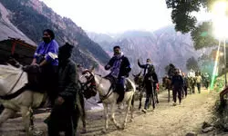 Over 8,600 pilgrims leave Jammu base camp for Amarnath Yatra in sixth batch