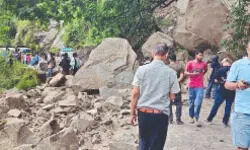 ‘Narrow escape’: Landslide disrupts traffic on NH 10