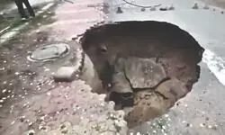 Road collapses in Noida Sector 100