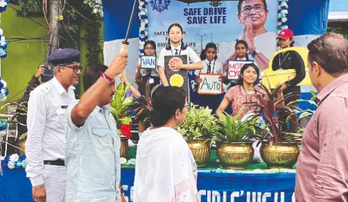 Mamata speaks to students at ‘Safe Drive Save Life’ programme Mamata speaks to students at ‘Safe Drive Save Life’ programme
