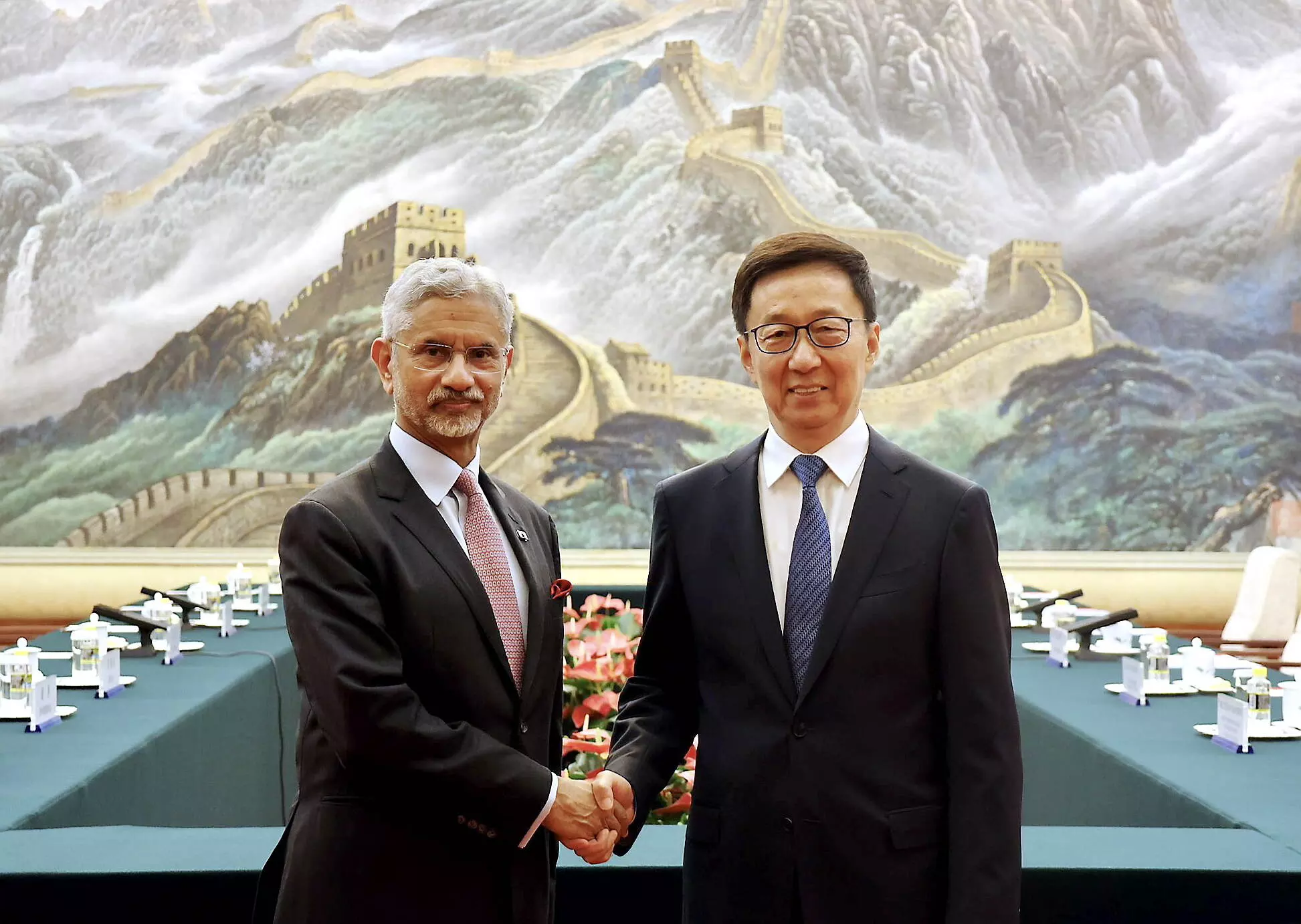 Jaishankar meets Chinese VP; says normalisation of ties can produce mutually beneficial outcomes Jaishankar meets Chinese VP; says normalisation of ties can produce mutually beneficial outcomes