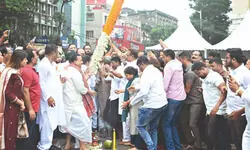 Countdown begins: Trinamool launches Martyrs’ Day stage setup with ‘Khunti Puja’