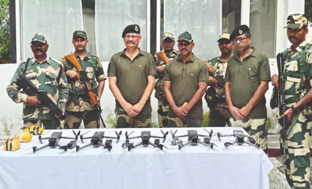 BSF destroys 6 Pak drones, seizes 2.34 kg heroin in big Amritsar border operation BSF destroys 6 Pak drones, seizes 2.34 kg heroin in big Amritsar border operation