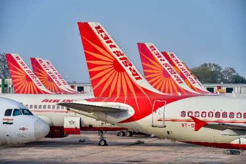 Air India plane aborts takeoff at Delhi airport due to technical snag Air India plane aborts takeoff at Delhi airport due to technical snag