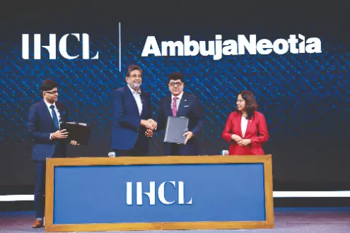 IHCL & Ambuja Neotia Group ink pact for 15 new hotels, focus on east, northeast region IHCL & Ambuja Neotia Group ink pact for 15 new hotels, focus on east, northeast region