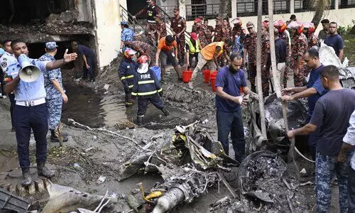 Students protests to demand accurate info as Bangladesh school jet crash toll rises to 31
