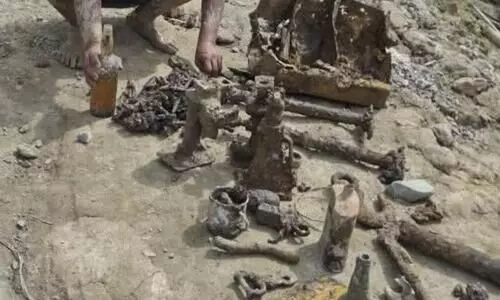 World War 2 relics found in Manipur during digging for construction work