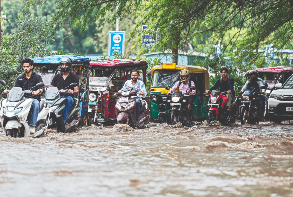 Rain, rituals, road mayhem: Capital chokes amid Kanwar rush, flooding
