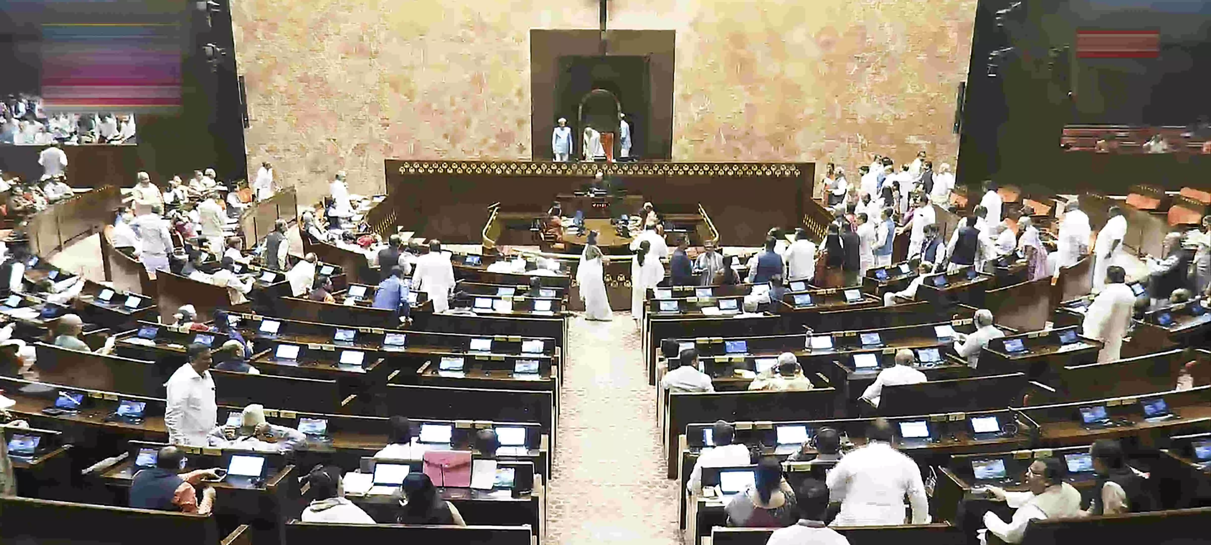 Parliament adjourned for the day mins after resuming amid Oppn din over SIR Parliament adjourned for the day mins after resuming amid Oppn din over SIR