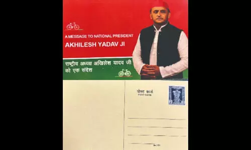 ‘Old-school’ approach: Samajwadi Party   puts faith in postcards to woo women voters