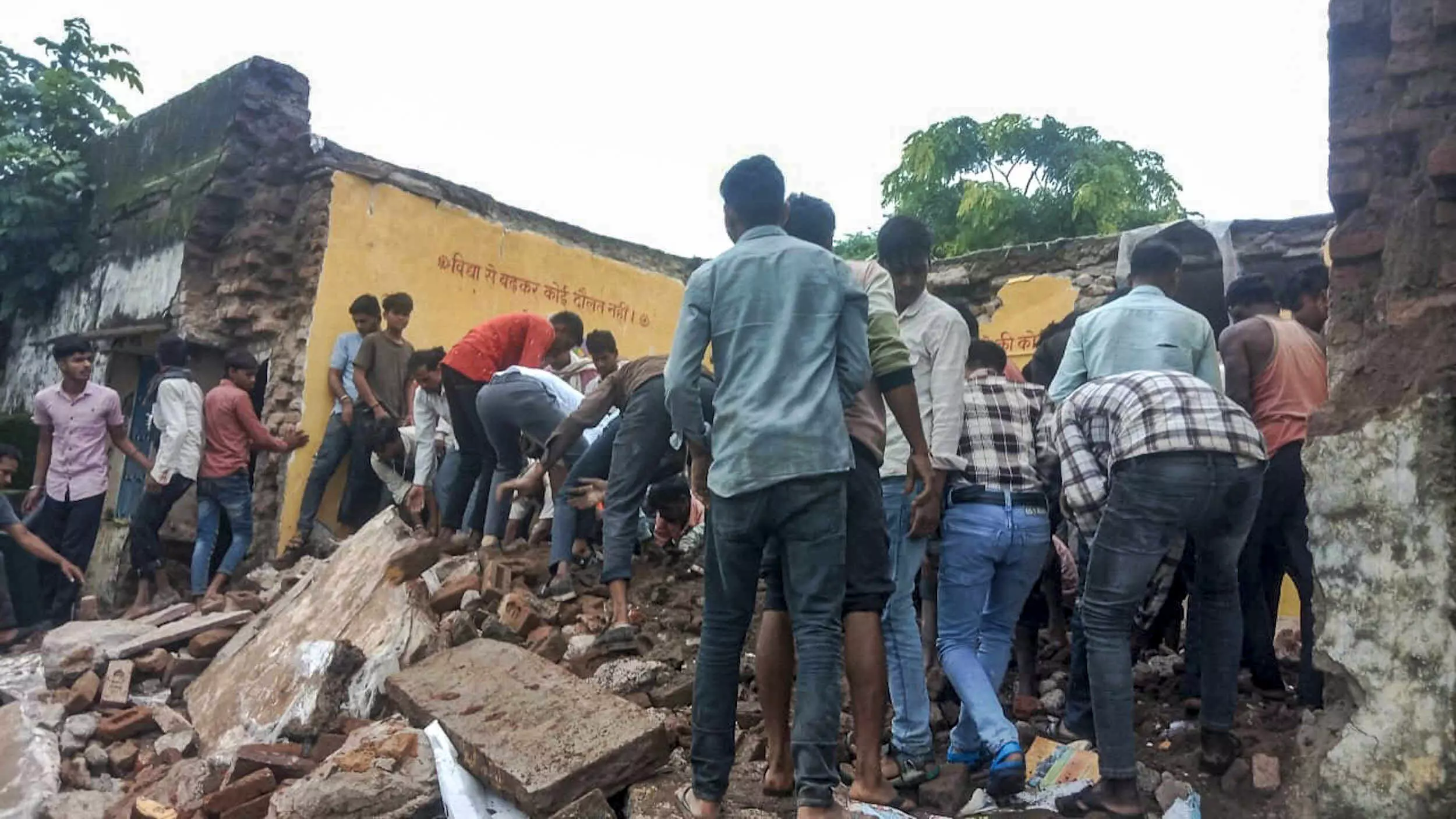 Seven children killed, 28 injured in Rajasthan school collapse
