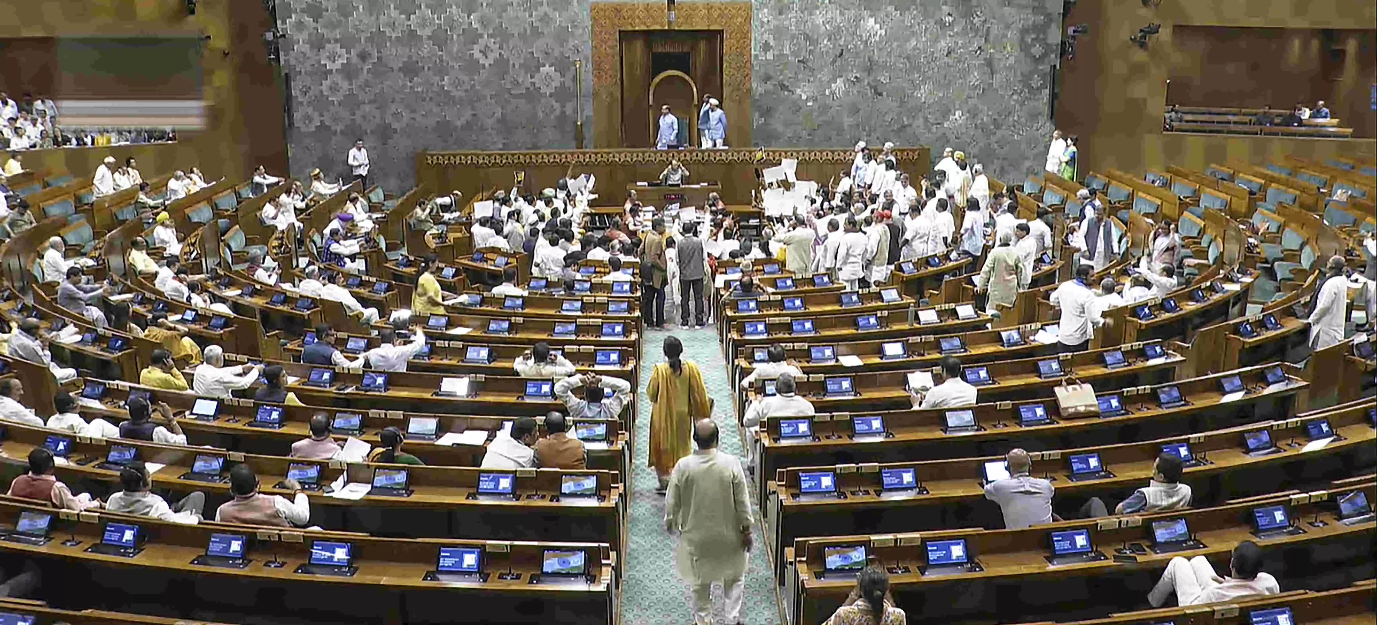 Both houses of the Parliament adjourned amid Opposition protests