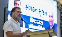 Rahul Gandhi begins his day-long Gujarat visit with address to partys district unit chiefs