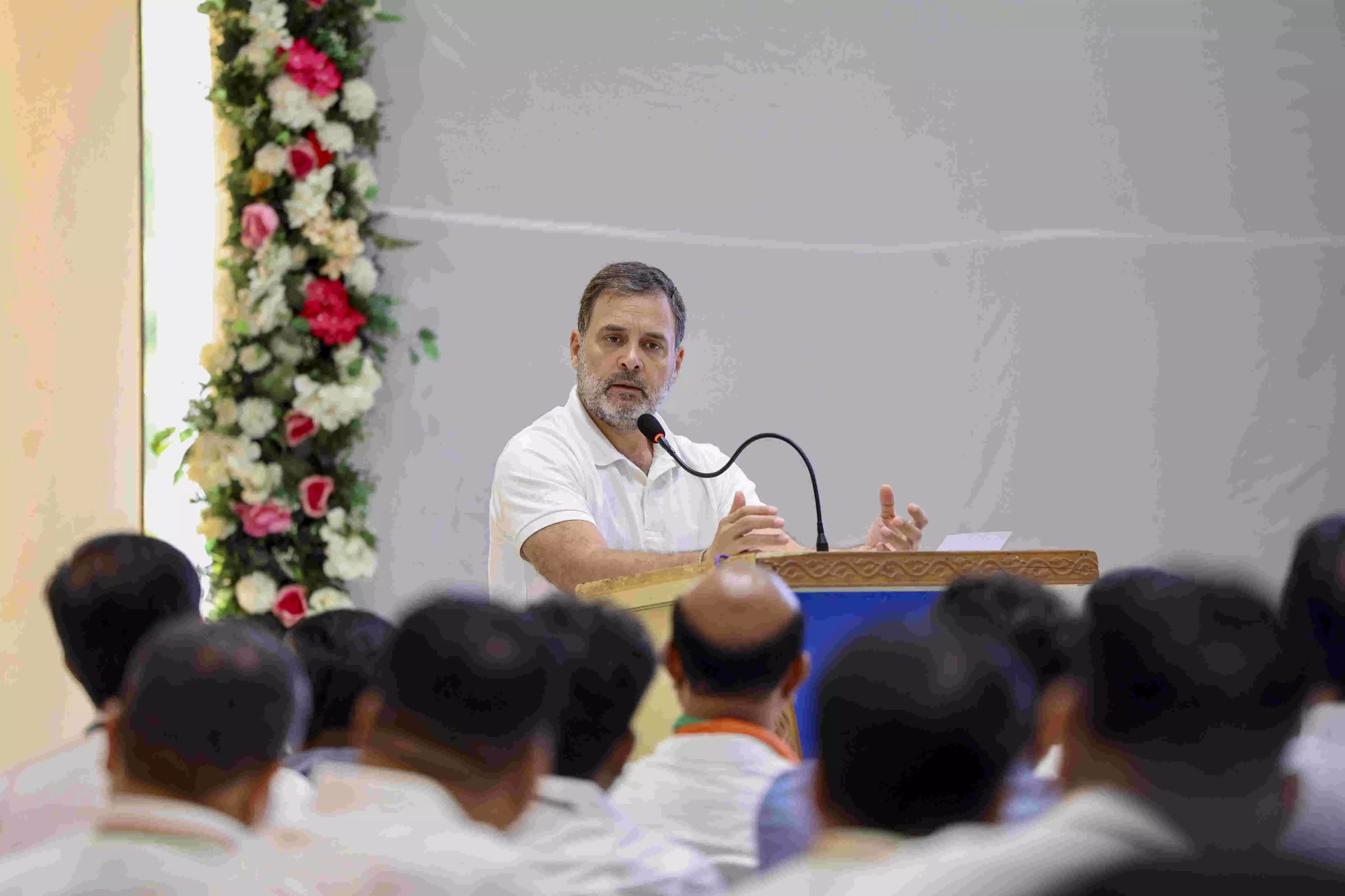 Gujarat Cong camp: Rahul blames biased umpire EC for poll defeats; slams BJP-RSS control Gujarat Cong camp: Rahul blames biased umpire EC for poll defeats; slams BJP-RSS control