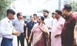 Post-rain inspection: CM Gupta says ‘water clears in 30 minutes’