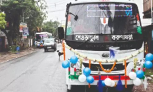 AC bus service launched between Sheoraphuli & Sector V via New Town