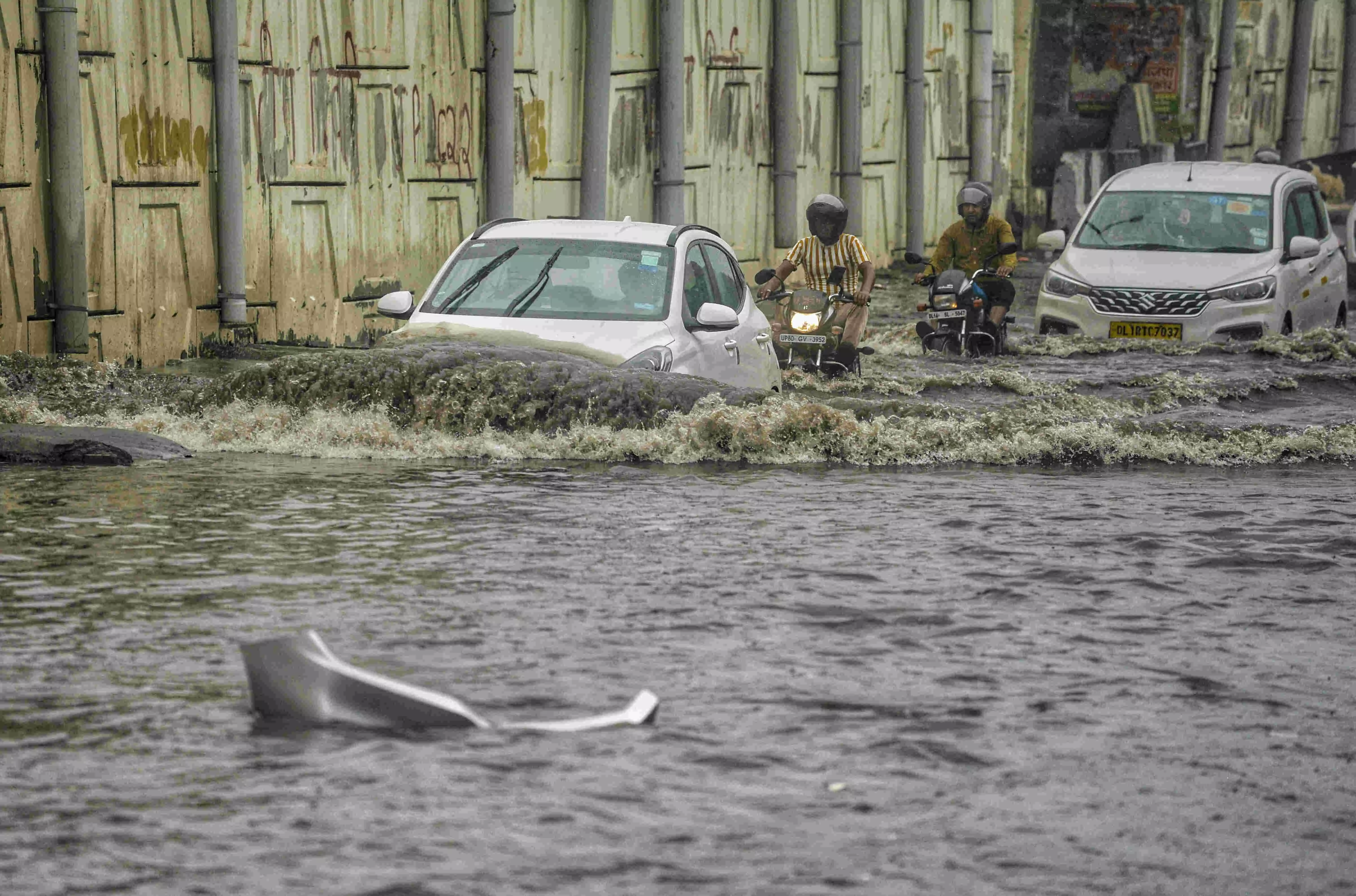 AAP slams BJP government over waterlogging in Delhi AAP slams BJP government over waterlogging in Delhi