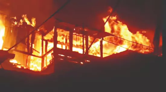 Devastating fire breaks out at Forest dept complex in Darj Devastating fire breaks out at Forest dept complex in Darj