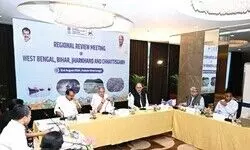 Union Fisheries Minister chairs review meet on fisheries development in four states Union Fisheries Minister chairs review meet on fisheries development in four states