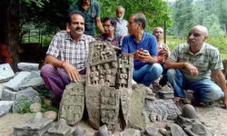Ancient Hindu idols recovered during excavation in J-Ks Anantnag district