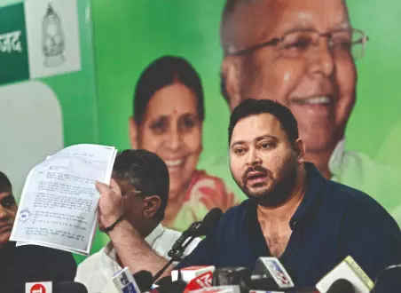EC asks Tejashwi to hand over his EPIC card for investigation as it was not issued officially