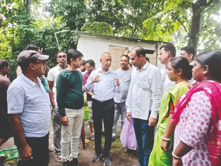 Siliguri Mayor visits Joynagar to assess waterlogged areas