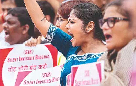 ‘BJP deliberately dropping genuine voters during SIR’