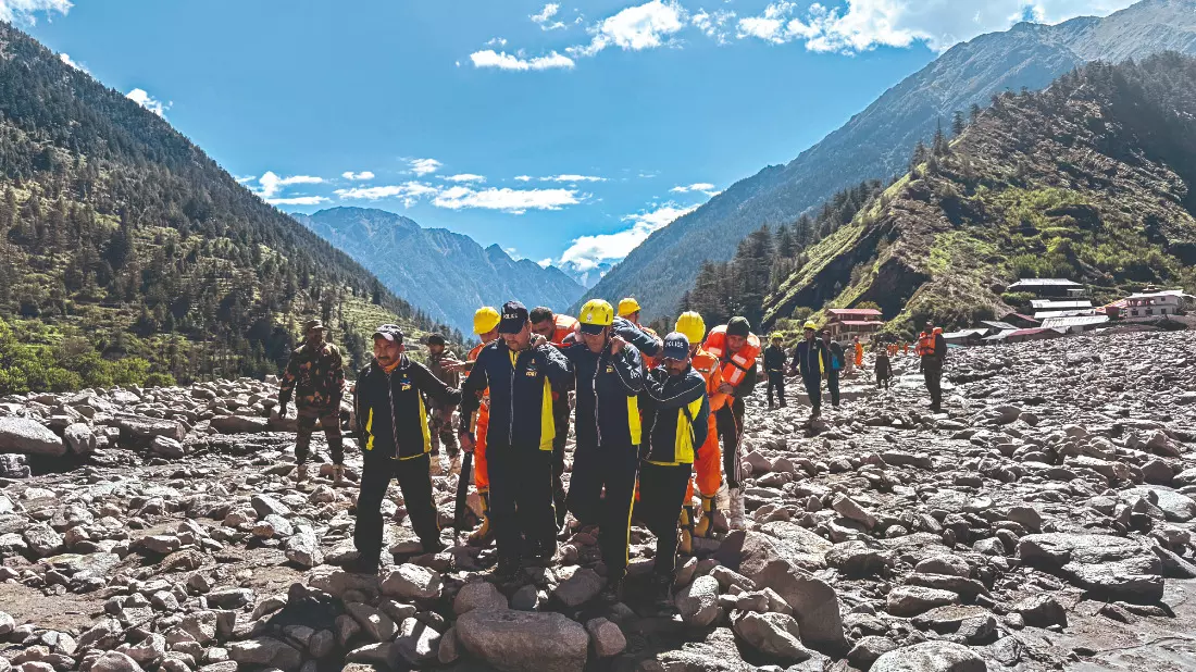 Eyewitnesses who saw disaster happening in Dharali in shock