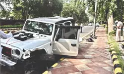Chanakyapuri: SUV runs over two; one dead, another critical Chanakyapuri: SUV runs over two; one dead, another critical