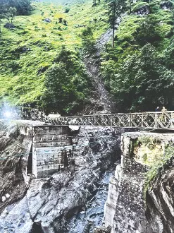 Bridge built to restore connectivity in flood-hit Uttarkashi, relief supply intensified Bridge built to restore connectivity in flood-hit Uttarkashi, relief supply intensified