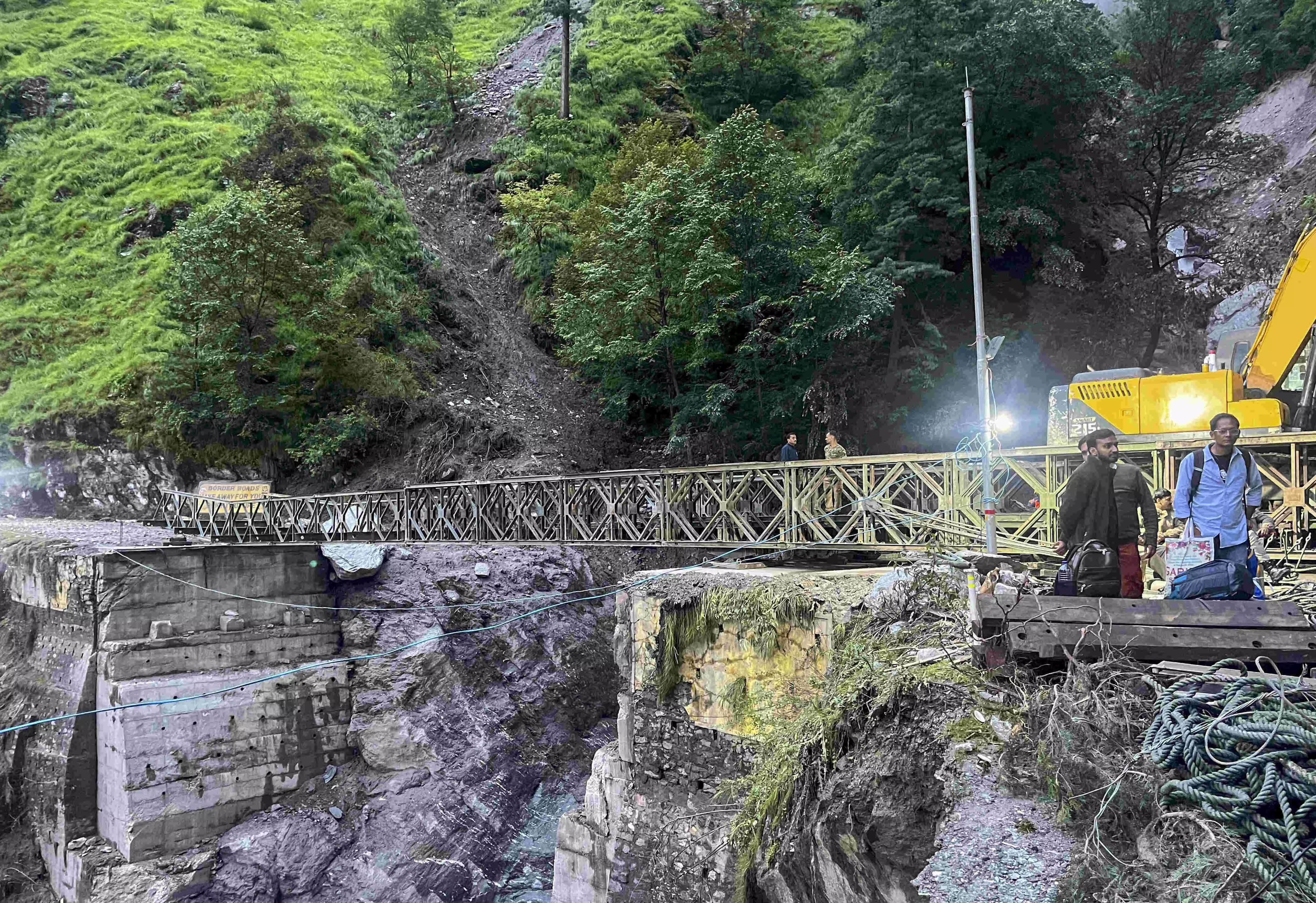 Uttarkashi cloudburst: BRO, Army complete Bailey bridge construction in Dharali, restore vital link
